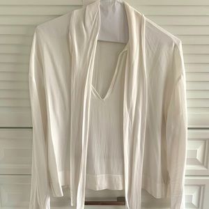 Wilfred tie front blouse